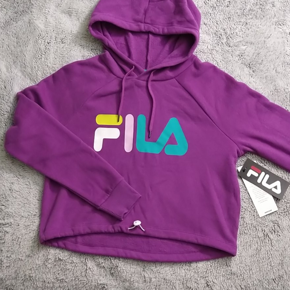 Women's Fila cropped hoodie